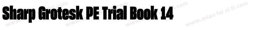 Sharp Grotesk PE Trial Book 14字体转换